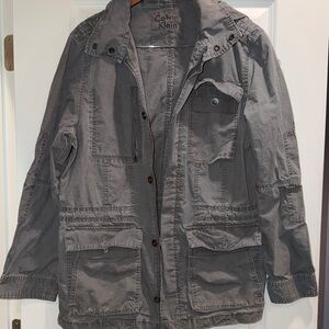 Calvin Klein Men's Gray Military Field Jacket